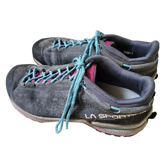 La Sportiva TX2 EVO Women 7 US Grey Leather Low Hiking Shoes Vibram Soles FLAWS - Picture 7 of 14